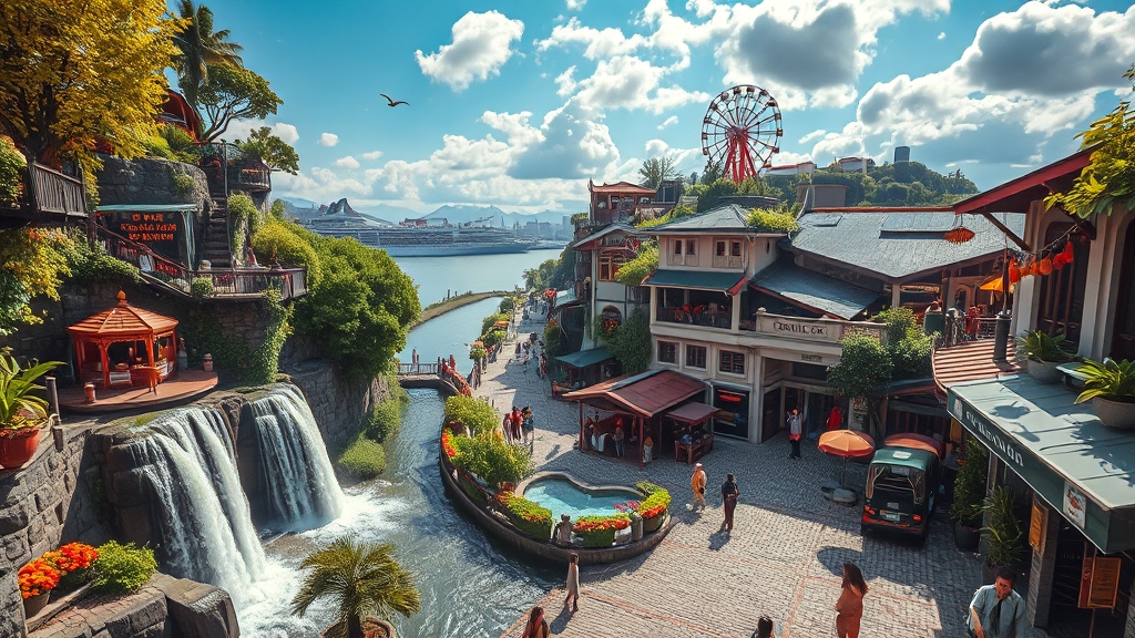 해외여행 추천: 일본 vs 대만 vs 동남아 (realistic 스타일)