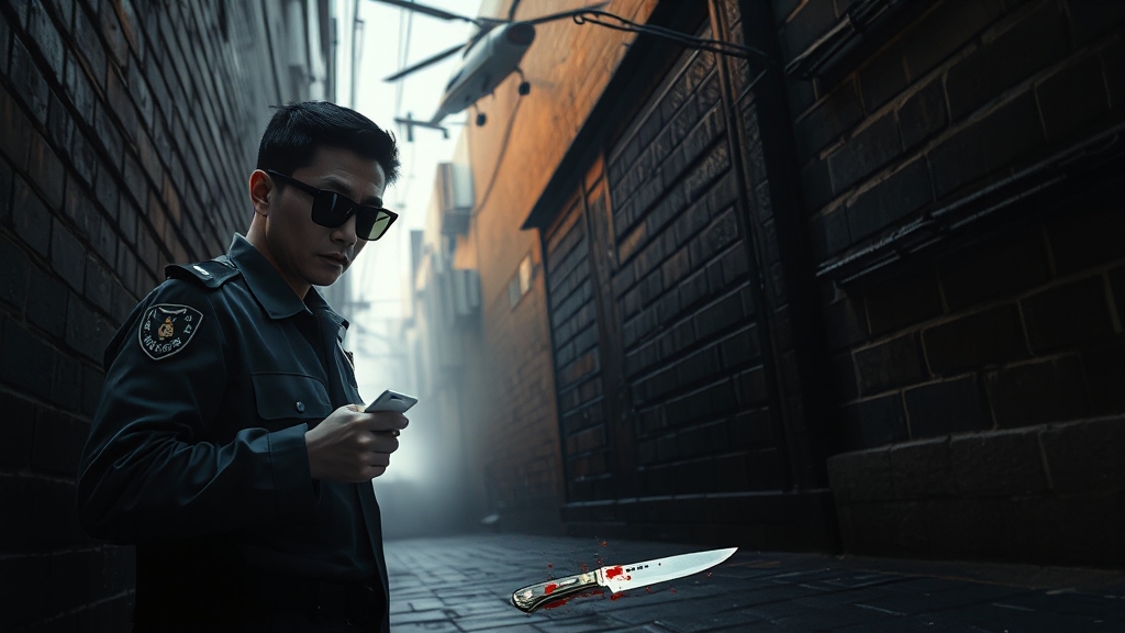 Police investigation Sillim knife rampage (realistic style)