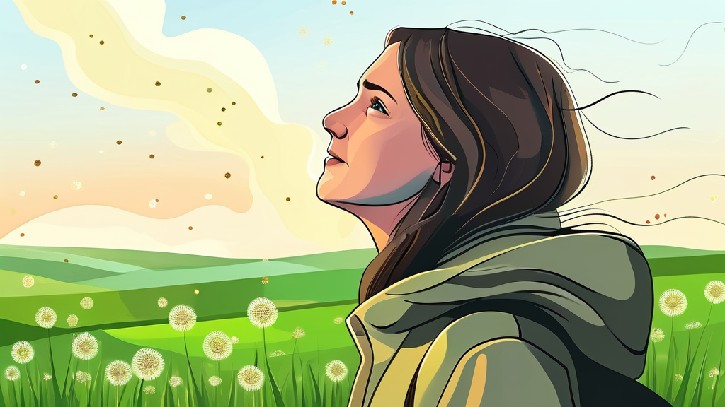 알레르기 비염, 몸이 보내는 ‘이건 안 돼!’ 신호 (illustration 스타일)