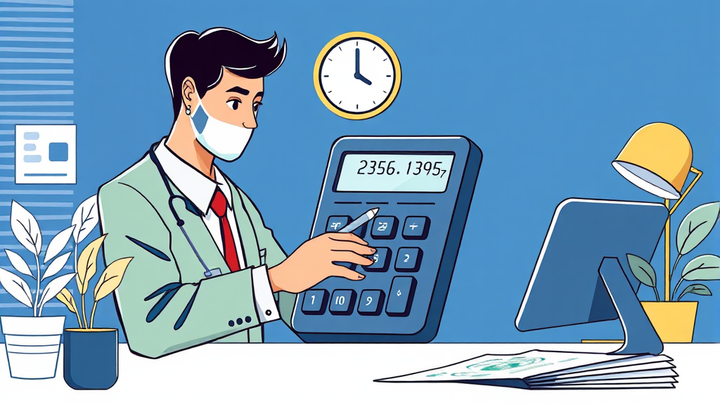 건강보험료, 잘못 낸 돈은 없는지 확인하는 방법 (illustration 스타일)