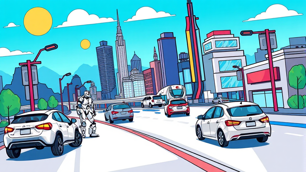 피지컬 AI 발전 전망 (cartoon 스타일)