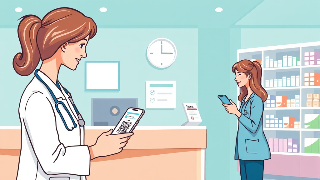 병원/약국 사용법 (illustration 스타일)