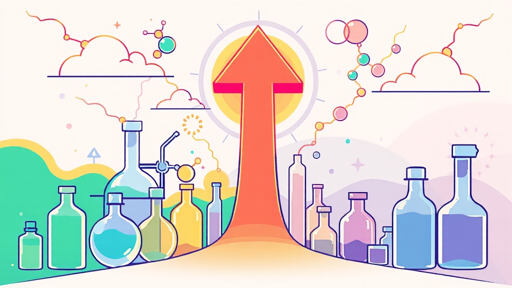 롯데케미칼 사업 경쟁력 (cartoon 스타일)