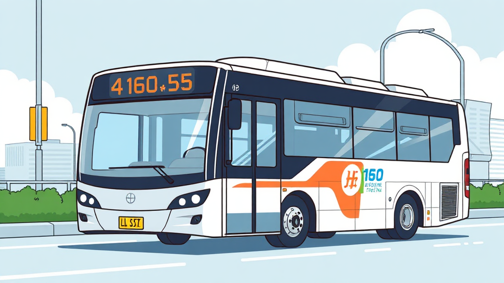 자율주행버스 관련 이벤트 (illustration 스타일)