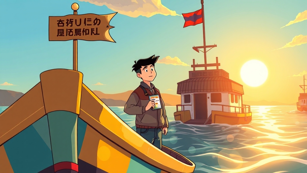 결항 시 대처법 및 유의사항 (cartoon 스타일)