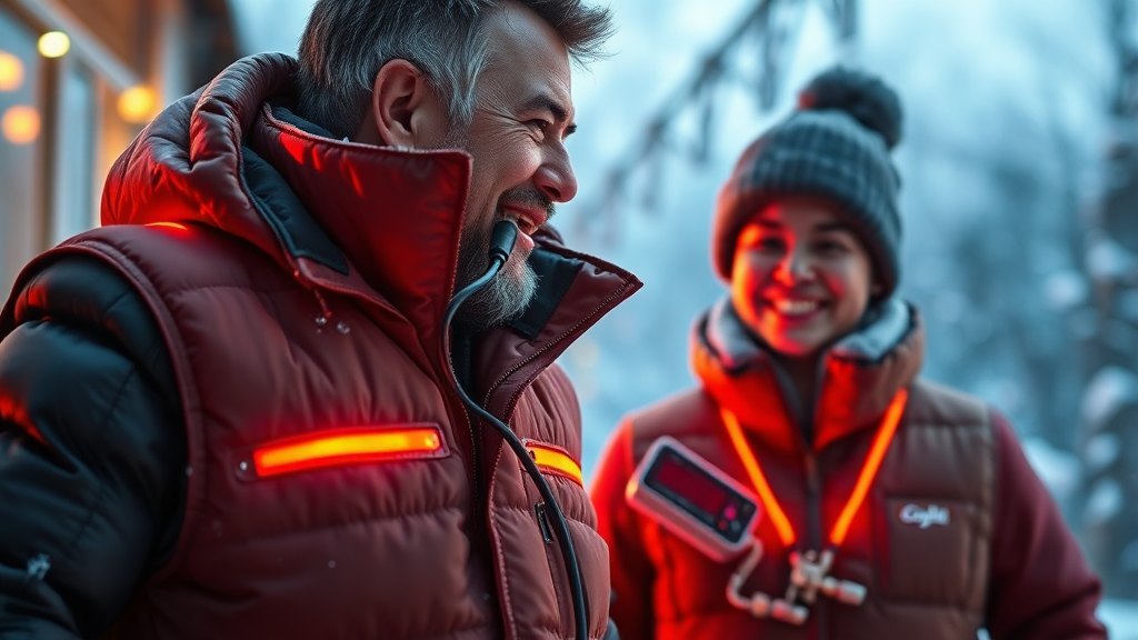 발열조끼, 어떻게 작동할까? (realistic 스타일)