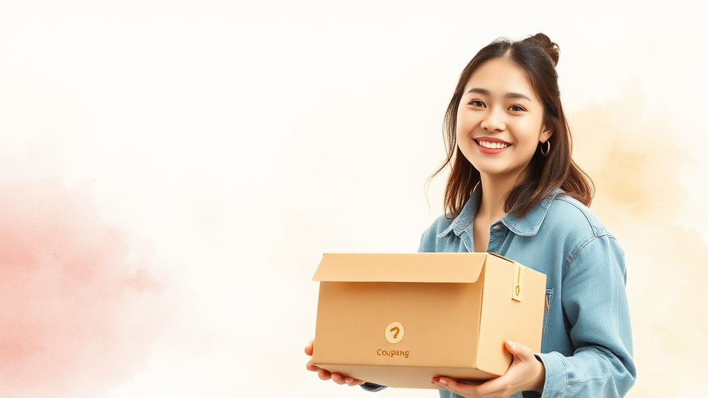 쿠팡 고객센터, 똑똑하게 활용하세요! (watercolor 스타일)