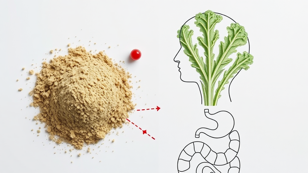 컬리케일 분말 섭취 시 주의사항 (realistic 스타일)