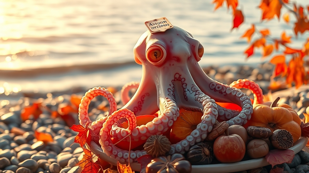 낙지의 제철 및 금어기 (realistic 스타일)