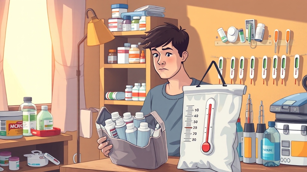 감기약 vs 해열제: 차이점과 올바른 사용법 (realistic 스타일)