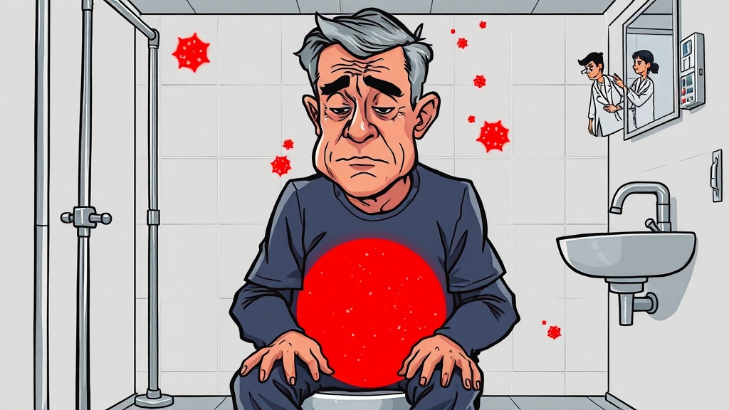 전립선암 위험 요인과 증상 (cartoon 스타일)