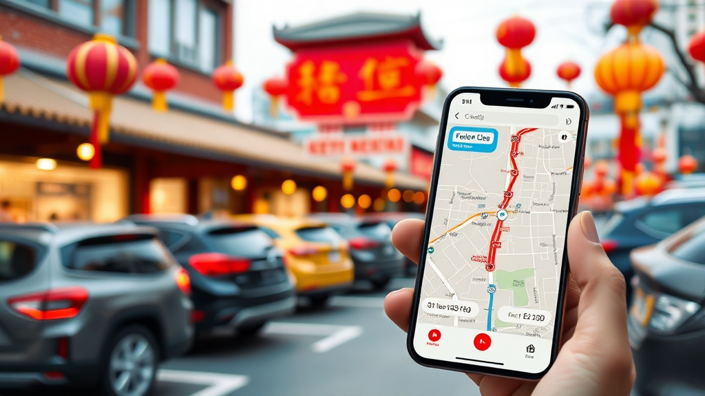 무료 주차장 찾는 방법: 앱 활용 및 실시간 확인 (realistic 스타일)