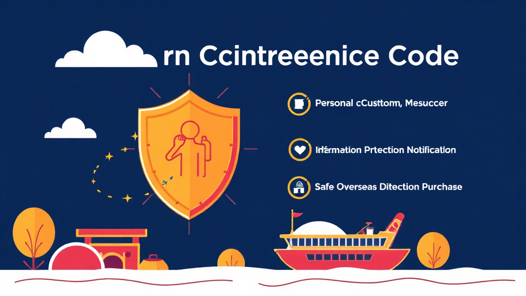 개인통관고유부호 변경 및 관리 방법 (illustration 스타일)