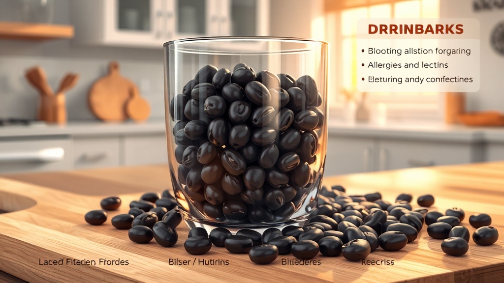 검정콩, 주의할 점은? (realistic 스타일)