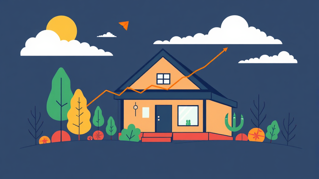 주택담보대출 금리 상승, 그 이유는 무엇인가? (illustration 스타일)