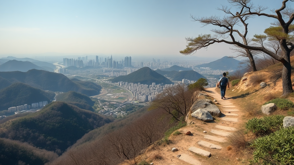대모산-구룡산 연계 산행: 두 산의 매력을 한 번에! (realistic 스타일)