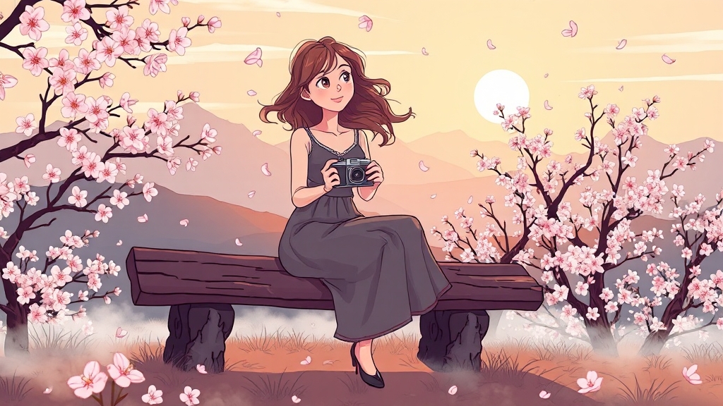 사진 찍기 좋은 코스 (cartoon 스타일)