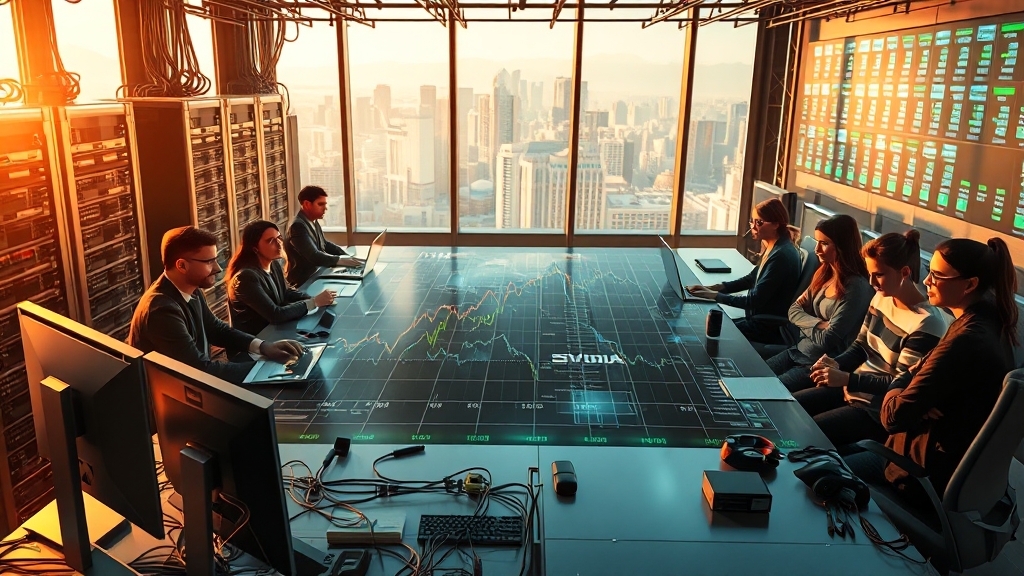 AI 시장 성장과 엔비디아 수익성 (realistic 스타일)