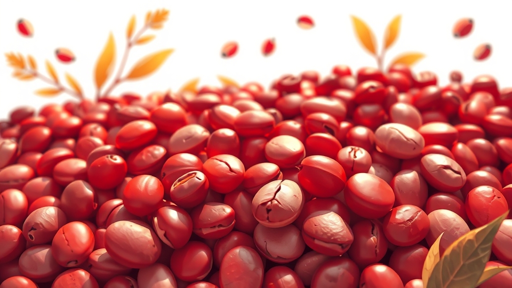 팥, 왜 몸에 좋을까? 핵심 성분 분석 (illustration 스타일)