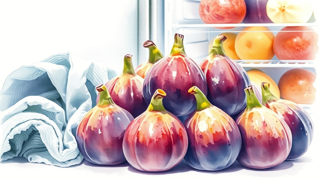 무화과 보관 & 고르는 법 (watercolor 스타일)