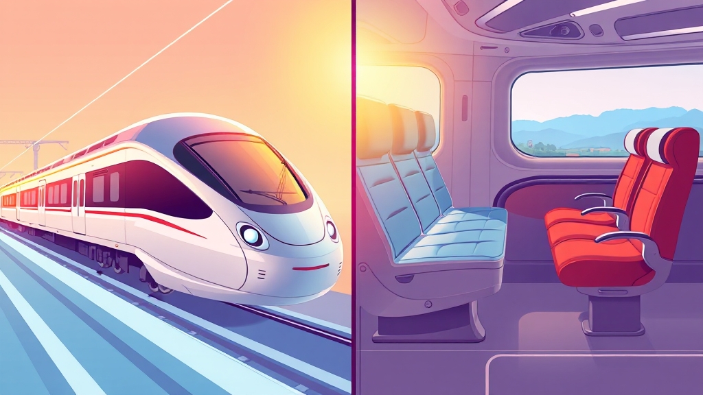 KTX vs SRT 플랫폼 비교 (illustration 스타일)