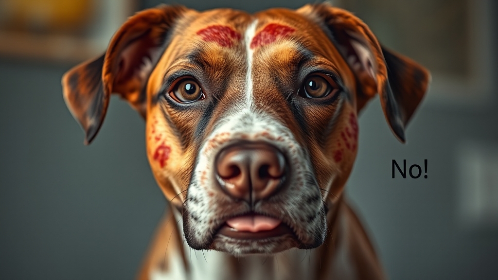 강아지 간식, 피해야 할 재료는? (realistic 스타일)