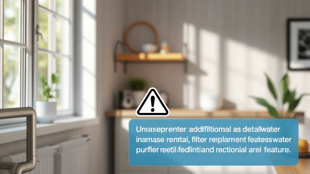 숨겨진 비용 발생 요인: 필터 교체부터 특별 기능까지 (realistic 스타일)