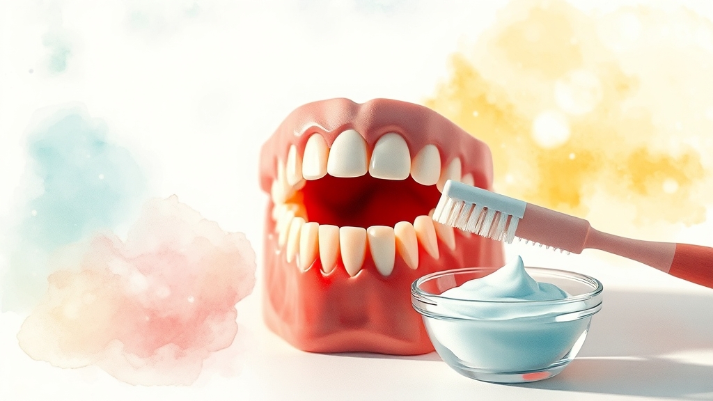 잇몸 내려앉음, 어떤 문제가? (watercolor 스타일)