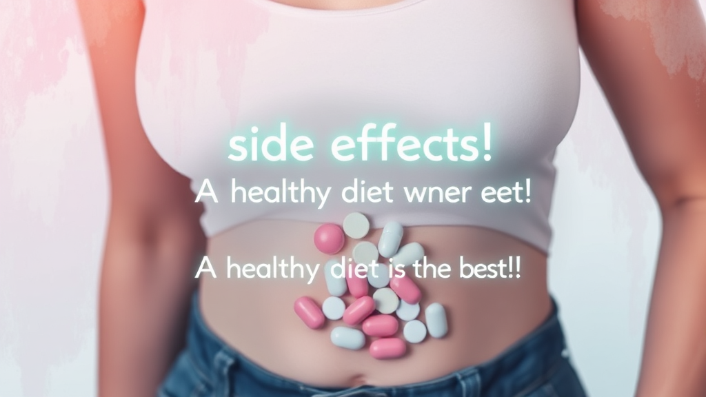 부작용 및 주의사항: 꼼꼼하게 확인 (watercolor 스타일)