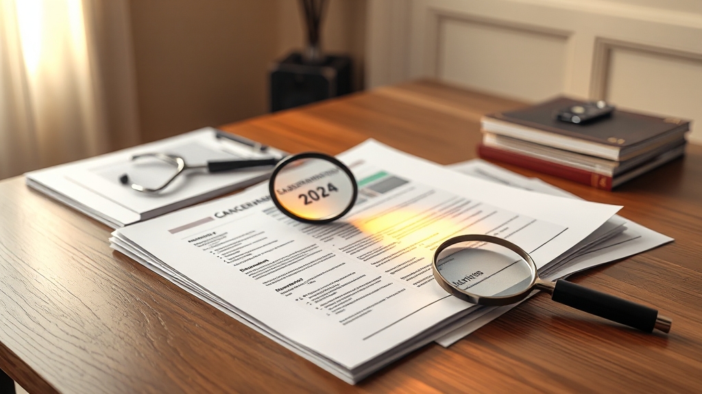 암 보험 선택 시 유의사항: 맞춤형 설계 (realistic 스타일)