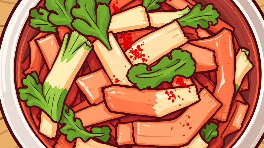 석박지 버무리기: 실패 없는 꿀팁 (cartoon 스타일)