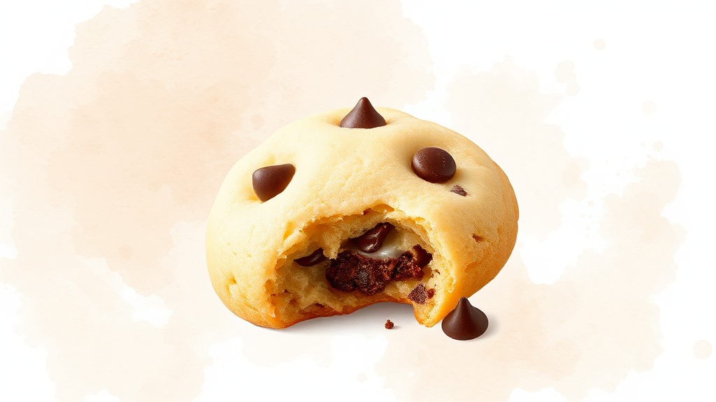 허쉬 초콜릿 칩 모찌 쿠키 (허쫀쿠)란? (watercolor 스타일)