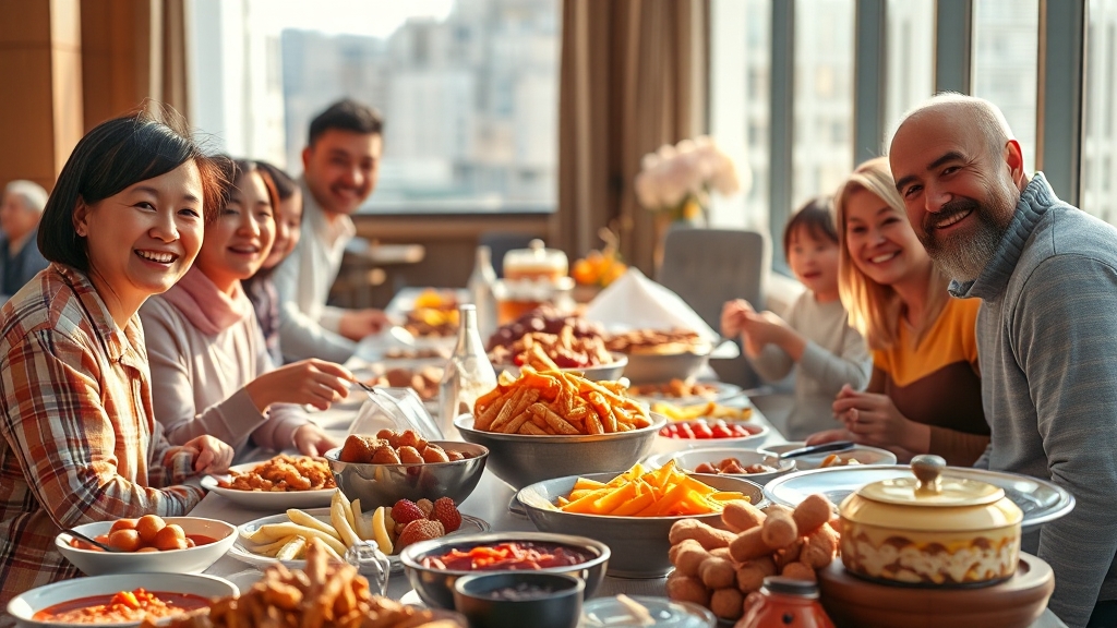 레스토랑 및 식사 옵션 (realistic 스타일)