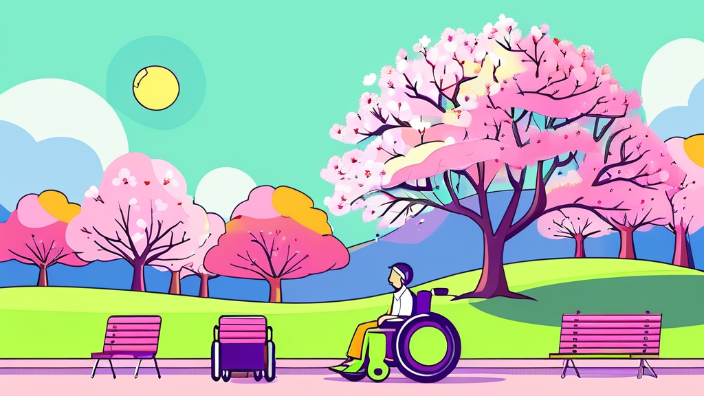 편안한 벚꽃 나들이를 위한 필수 정보 (cartoon 스타일)