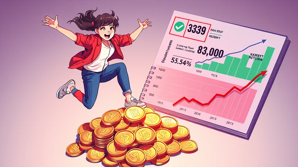 정부기여금과 이자 혜택 (illustration 스타일)