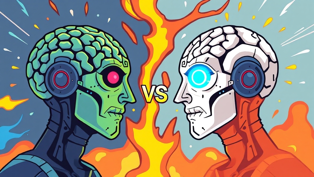 제미나이 3 vs 경쟁 모델 (GPT-4) (cartoon 스타일)