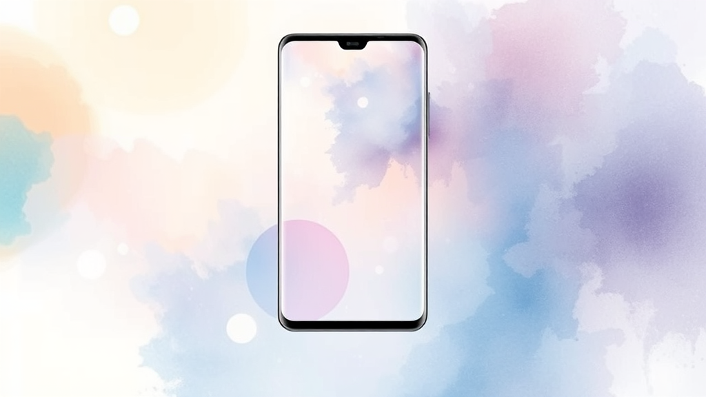 폴더블폰 시장 현황 (watercolor 스타일)