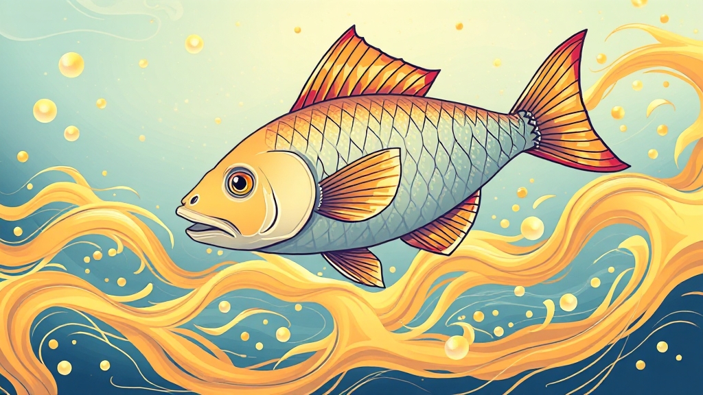 물고기 꿈, 무엇을 의미할까? (illustration 스타일)
