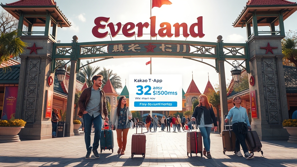 에버랜드 주차 팁: 위치, 요금, 무료 주차 (realistic 스타일)