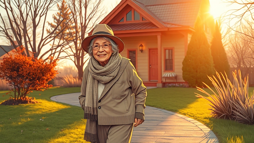 어르신 돌봄 서비스의 실제 (illustration 스타일)