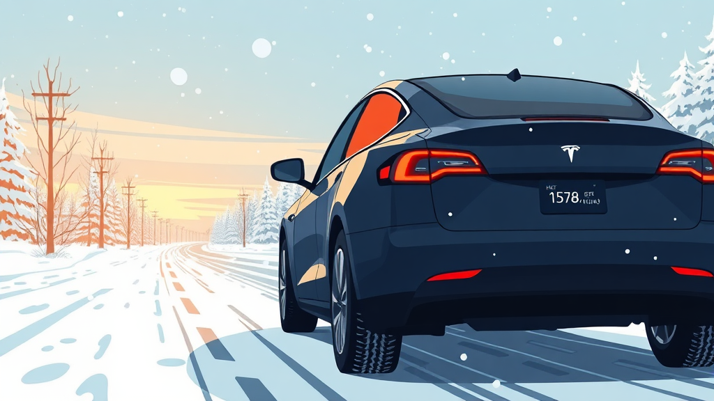 겨울철 주행거리 핵심 정보 (illustration 스타일)