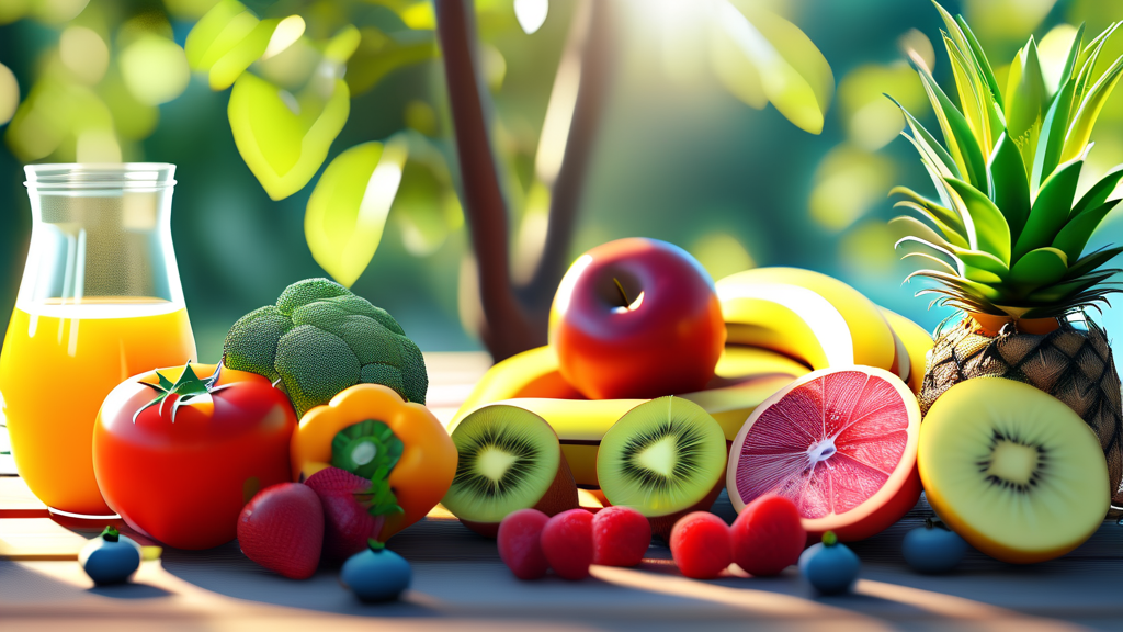 건강한 다이어트, 꾸준한 습관 만들기 (realistic 스타일)