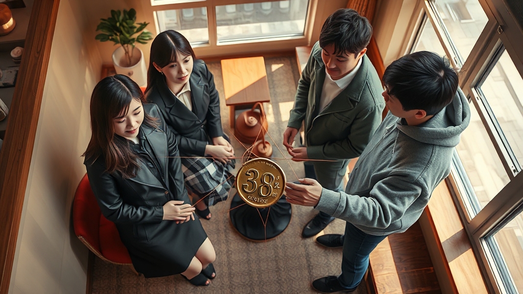 주요 등장인물 관계 (realistic 스타일)