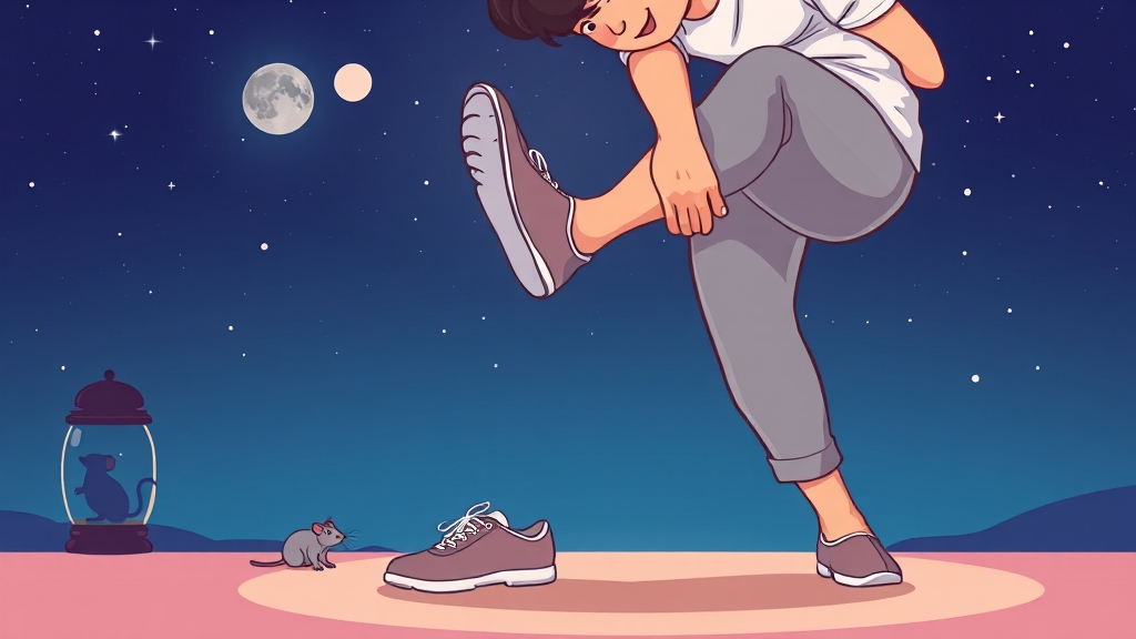 간단한 스트레칭으로 쥐 예방! (cartoon 스타일)
