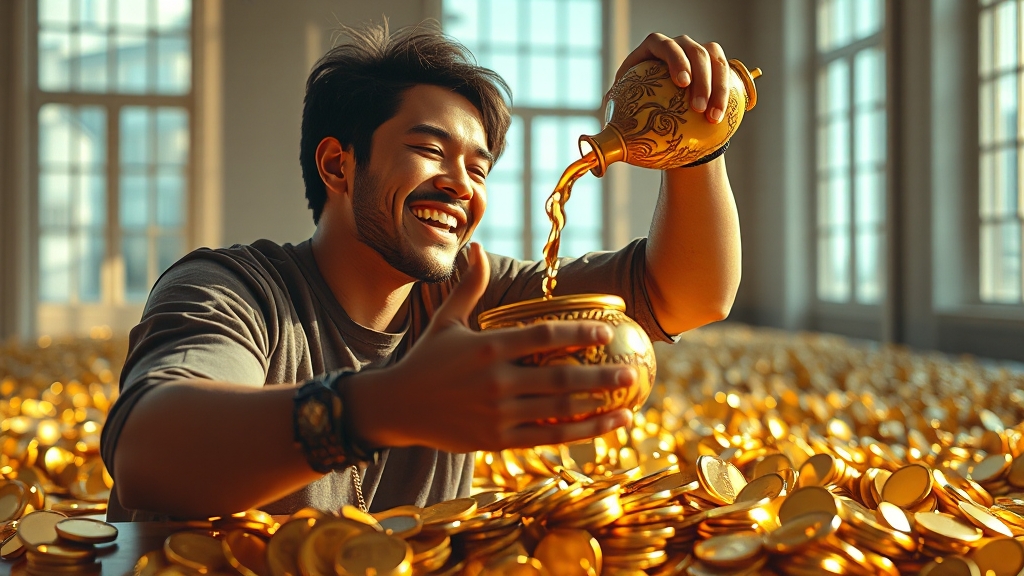 오줌 꿈: 길몽 vs 흉몽 (realistic 스타일)