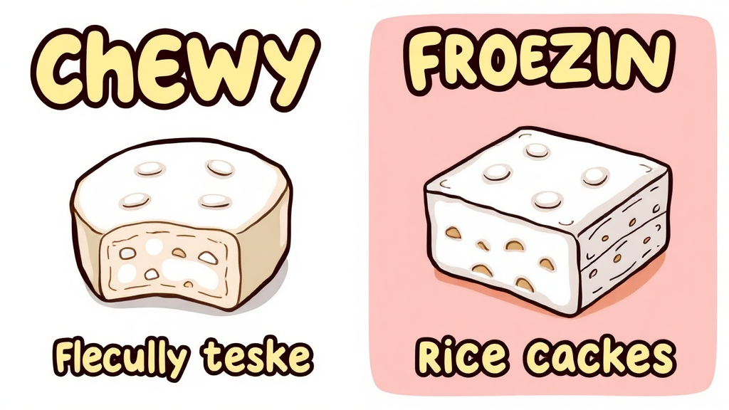 상온 vs 냉동: 최적의 맛을 위한 보관 및 비교 (cartoon 스타일)