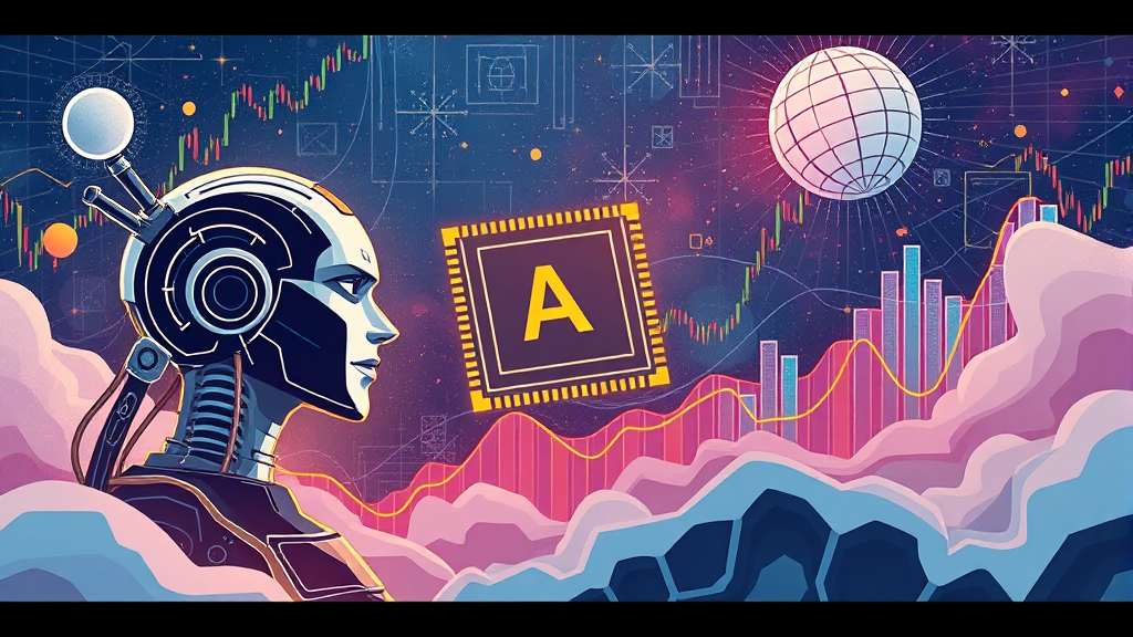 미국 기업 실적 발표 및 시장 영향 (illustration 스타일)