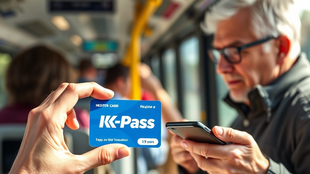 K패스 신청 방법 (realistic 스타일)