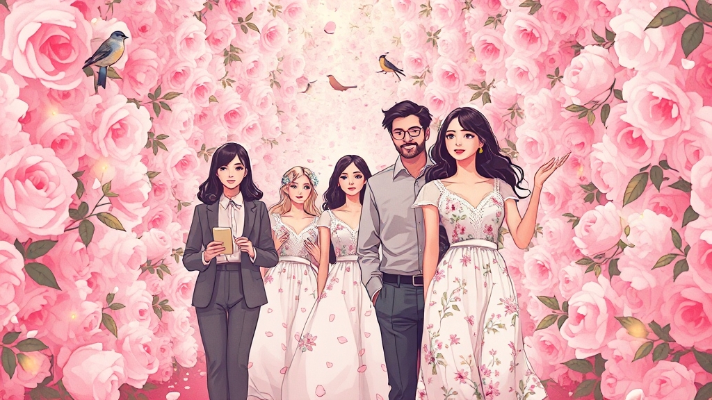 장미 축제 핵심 정보 (illustration 스타일)