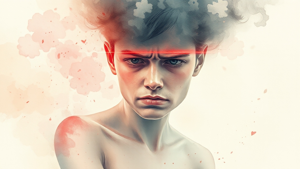 뇌졸중, 어떤 신호를 보낼까요? (watercolor 스타일)